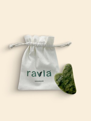 Ravla Yeşim Gua Sha Yüz Masaj Taşı