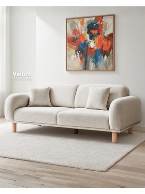 Lara Üçlü Koltuk & 3 ' Lü Kanepe - Krem