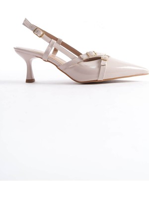 Alice Dress Perla Kadın Bej Rugan Topuklu Ayakkabı