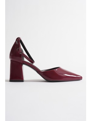 Alice Dress Doren Bordo Rugan Kadın Topuklu Ayakkabı