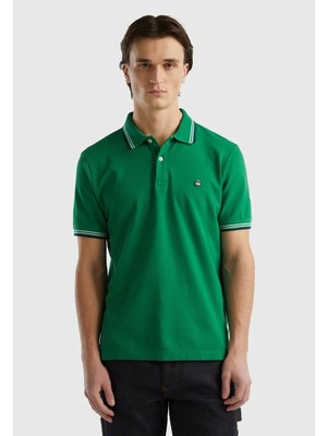 Benetton Erkek Polo Yaka T-Shirt