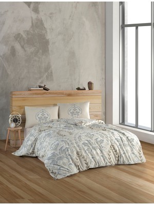 Bella Home Kristal Çift Kişilik Ranforce Nevresim Takımı - 4 Parça - %100 Pamuk - Orijinal Lüks Kutu