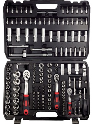 Nt Tools 1/2 - 3/8 - 1/4 Altı Köşe 173 Parça Lokma Takımı