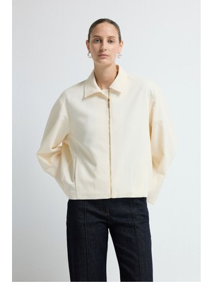 Adl Fermuarlı Ceket Vanilya 11945757000