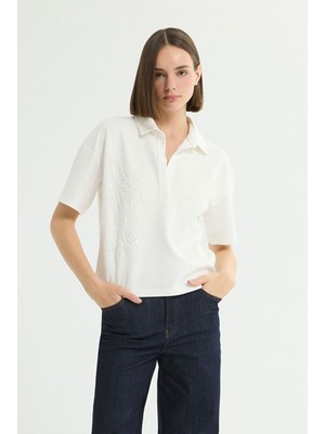 Love My Body Işlemeli Bluz Kemik 115L9720000