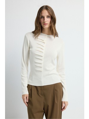 Adl Büzgülü Triko Kazak Kemik 13945369000