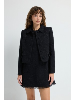 Adl Tüvit Ceket Siyah 11942765004