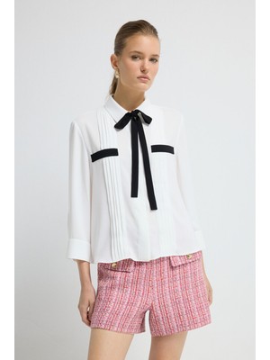 Adl Cep Detaylı Gömlek Kemik 13045898000