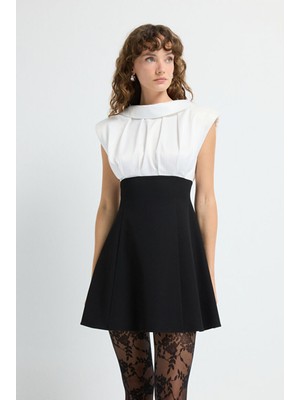 Adl Kısa Kolsuz Elbise Siyah 12446011000