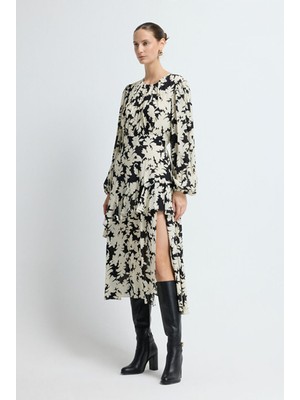 Adl Büzgülü Elbise Siyah 12445820000