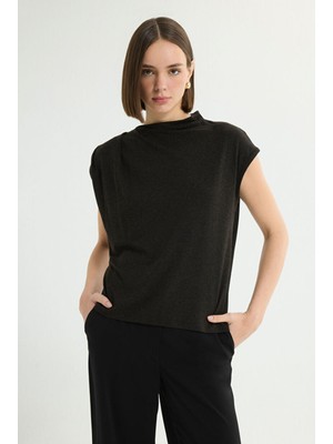 Love My Body Düşük Kollu Bluz Antrasit 115L9749000