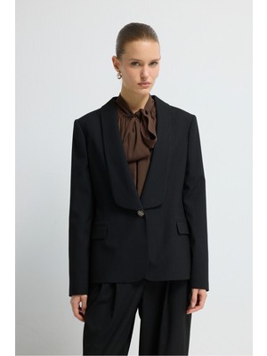 Adl Cep Kapaklı Ceket Siyah 11945758000