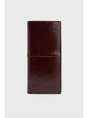Love My Body Deri Büyük Cüzdan Bordo 120L9647000