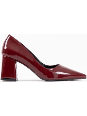 Alice Dress Valeria Bordo Rugan Kadın Topuklu Ayakkabı