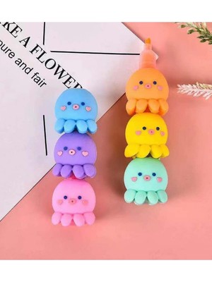 Trade Bazaar Mini 6 Adet Fosforlu Eğlenceli Boya Kalemi