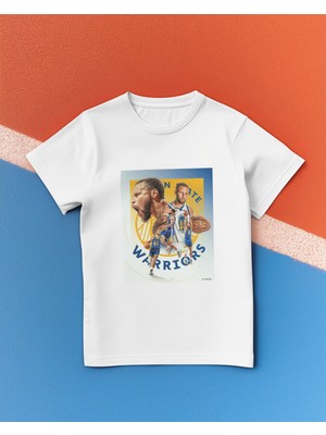 Stil-X Stephen Curry Baskılı %100 Pamuklu Bisiklet Yaka  Tshırt