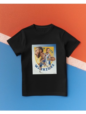 Stil-X Stephen Curry Baskılı %100 Pamuklu Bisiklet Yaka  Tshırt