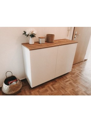 Şafak Mobilya Ahşap Detaylı Çok Amaçlı Dolap, Ayyakabılık, Dresuar