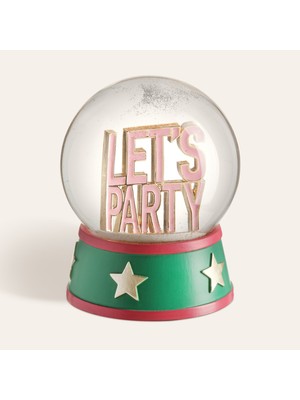 Zsa Zsa Zsu Meılın Cam Kar Küresi 10x10x13 Cm Yeşil