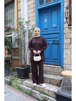 Nisum Moda Çimalı Modal Pantolonlu Takım