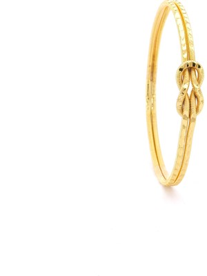 ferizz altın kaplama  ışlemeli model aşk düğümü ajda bilezik blz-3137