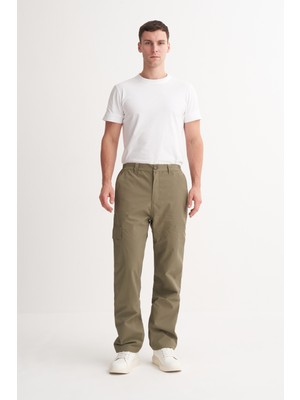 Cazador 03085 Haki Erkek Su Geçirmez Cepli Içi Polarlı Pantolon