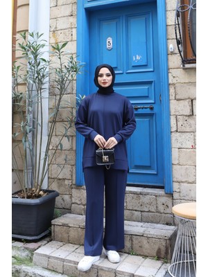 Nisum Moda Çimalı Modal Pantolonlu Takım