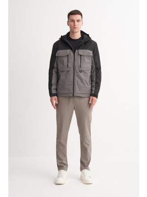 Cazador 13270 Siyah Erkek Çift Renkli Mikro Mont