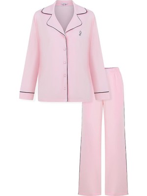 Jaya Modal Biyeli Cepli Pijama Takımı / Pembe