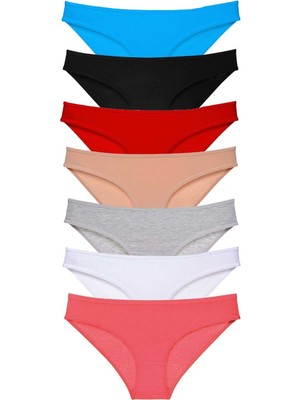 Leopardess 7 adet Süper Eko Set Likralı Kadın Slip Külot