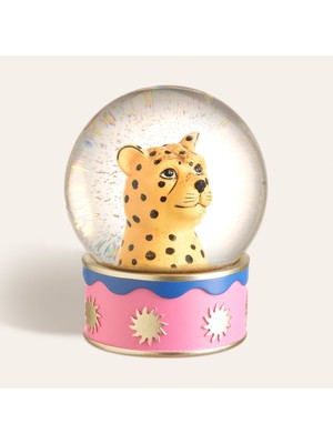 Zsa Zsa Zsu Meılın Cam Kar Küresi 10x10x13 Cm Sarı - Pembe