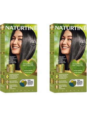 Naturtint 1n Abanoz Siyahı Doğal Saç Boyası 170ML 2'li Set