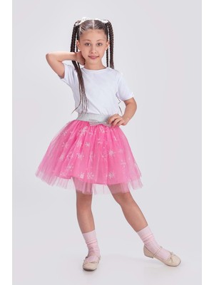 Mnk Baby & Kids Tütü Kartanesi Baskılı Parti Etek M00779