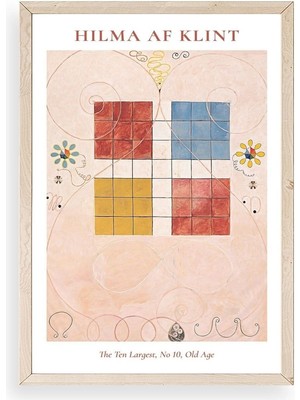 Marsilyan Hilma Af Klint Ahşap Çerçeveli Tablo 17 x 23