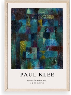 Marsilyan Paul Klee Ahşap Çerçeveli Tablo 50 x 70