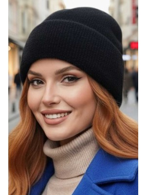 Tezzgelsin Kadın Tüylü Soft Bere Tüylü Bere