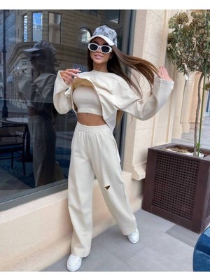 New Station New Statıon Pamuk Iki Iplik Üçlü Set Eşofman Takım