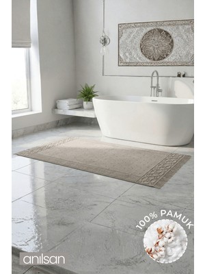 Anılsan Fesun Vizon Ayak Havlusu - 70x130Cm, 790Gr, %100 Pamuk, Spa Ve Otel Banyo Paspası