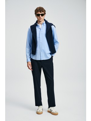 Lufian Sterno Smart Erkek Chino Pantolon Slim Fit Siyah