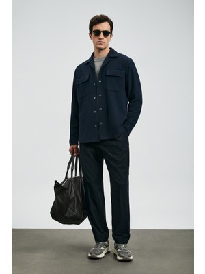 Lufian Ronald Smart Erkek Chino Pantolon Comfort Fit Lacivert