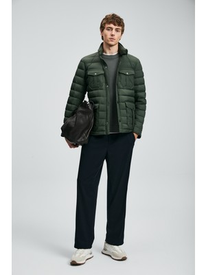 Lufian Danıel Kaz Tüyü Erkek Mont Siyah