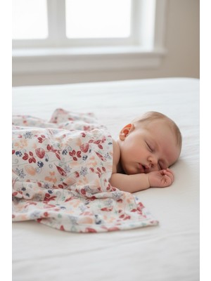 Soft and Baby Flowers Kapitone Battaniye