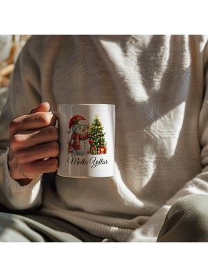 BB Design Mutlu Yıllar Yazı Temalı Yılbaşı Kupa Bardak 330ML