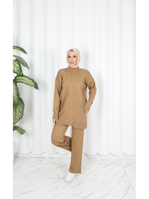 Nisum Moda Asimetrik Şeritli Merserize Takım