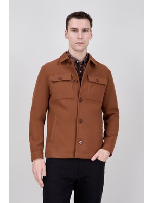 Paco Romano Erkek Camel Bebe Yaka Mont