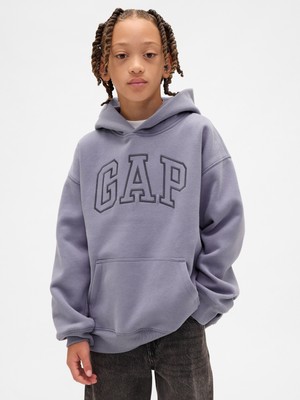 Gap Erkek Çocuk Gri Vintagesoft Relaxed Logo Sweatshirt