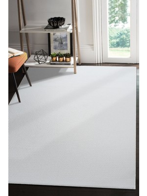 Valery Home Nova Vl Makinada Yıkanabilir Dayanıklı Kaymaz Taban Antialerjik Halı Beyaz