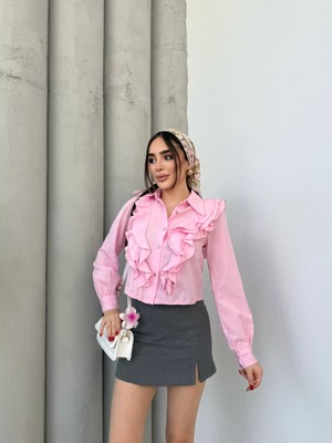 New Station Fırfır Detay Gömlek