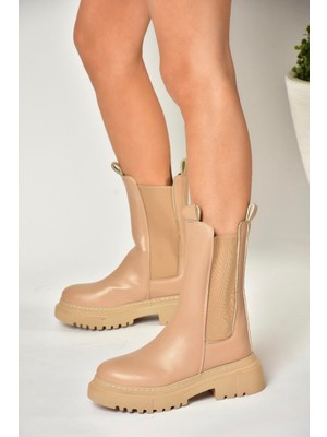 Fox Shoes T652449009 Ten Kalın Tabanlı Kadın Bot