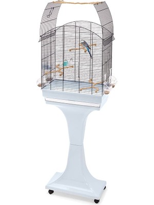 İmac Imac Agata Delux Ayaklı Üstü Açılır Kuş Kafesi Mavi/mor 58X33X62,5CM
